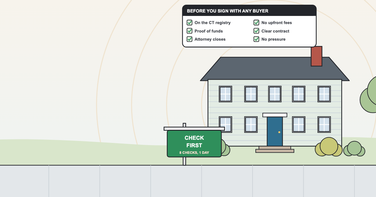 How to Check a Cash Home Buyer in Connecticut: 8 Checks and the Red Flags