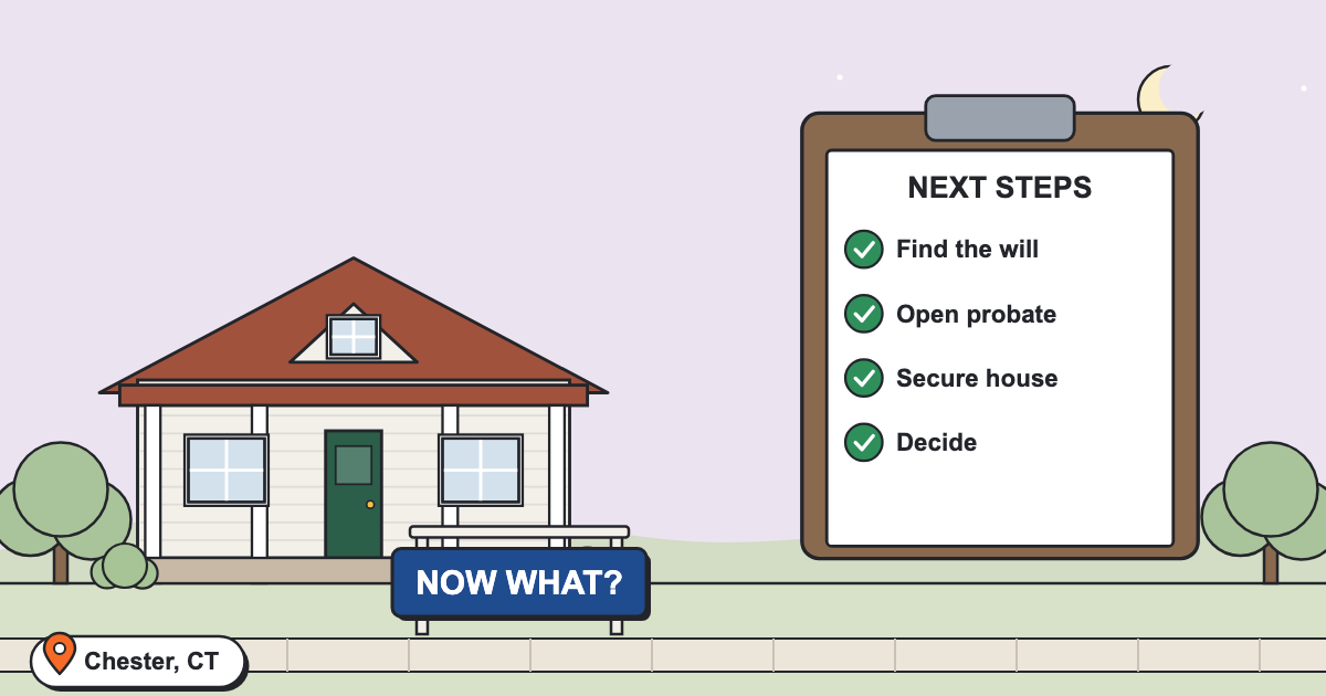 What happens when you inherit a house in Chester CT?
